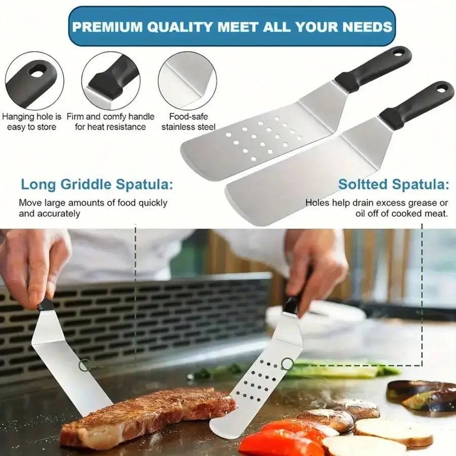 304 Stainless Steel Barbecue Master Kit With Essential Tools