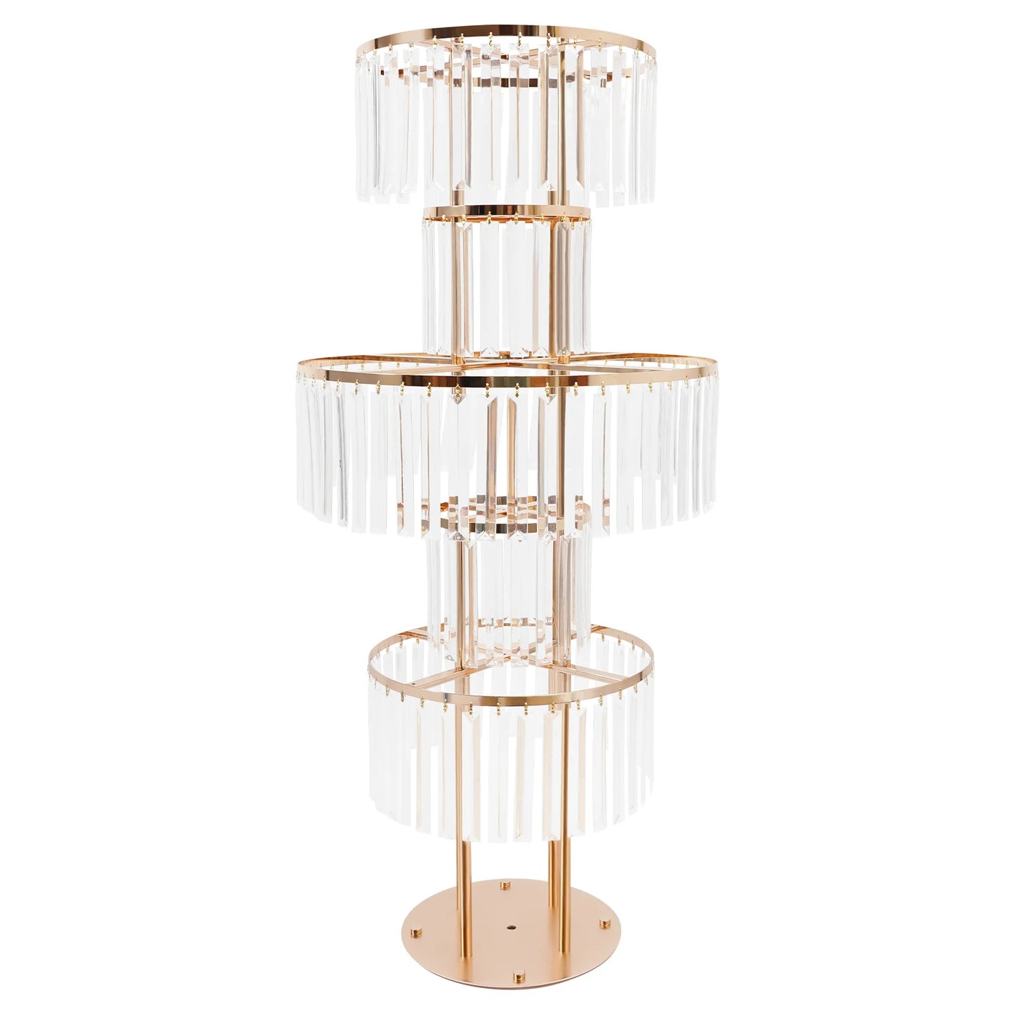 5 Tier Wedding Centerpiece Stand Acrylic Flower Vase Display