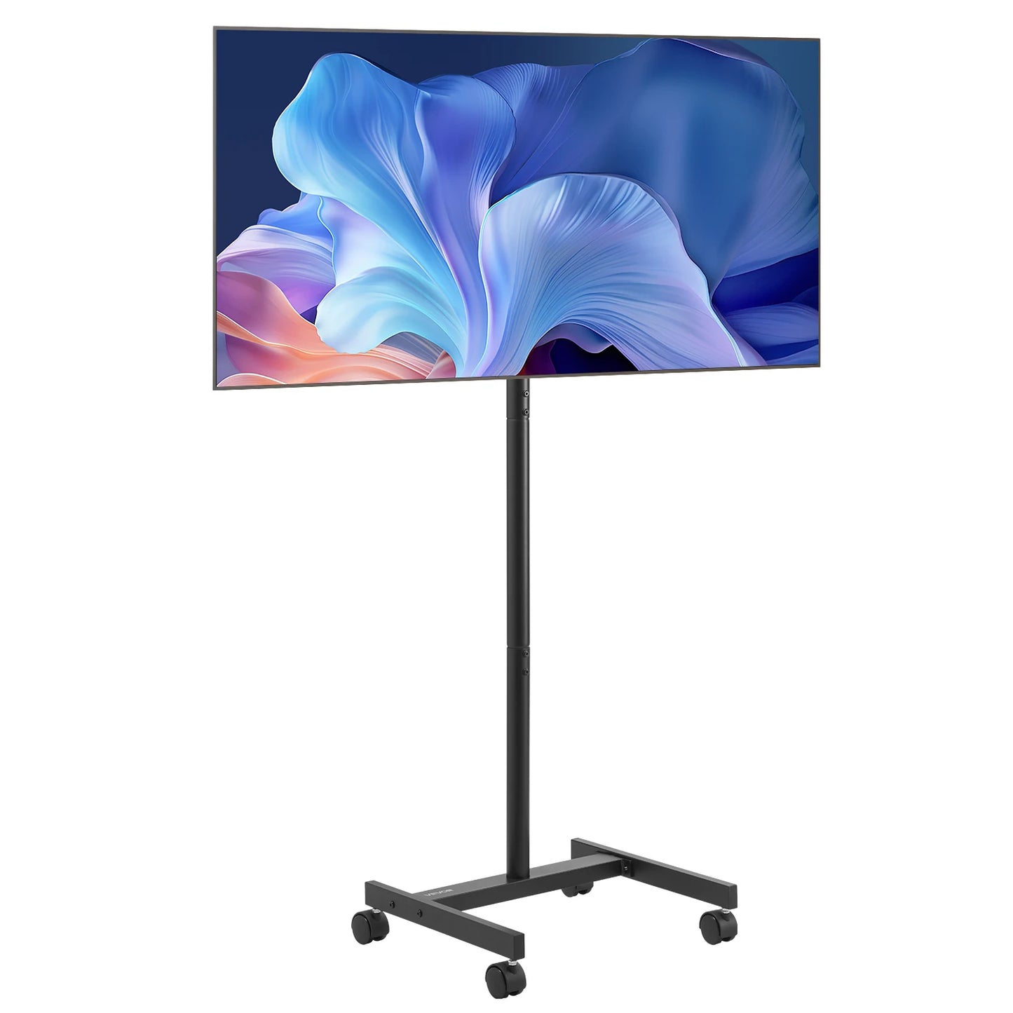 SucceBuy Rolling TV Stand With Wheels For Living Room Office