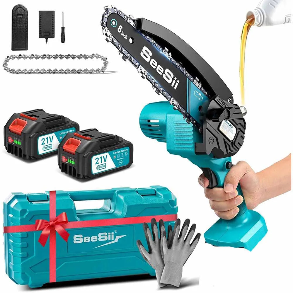 Seesii Cordless Mini Chainsaw For Makita 18V Battery Pruning Saw