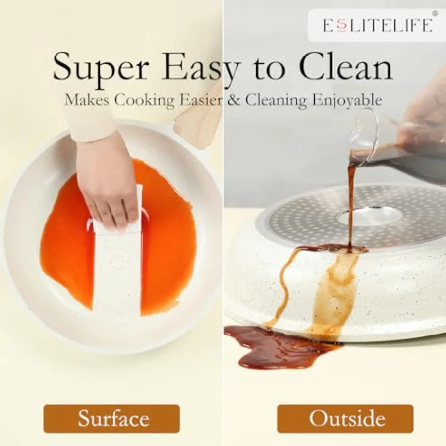 Nonstick Ceramic Frying Pan For All Stovetops PFOA Free