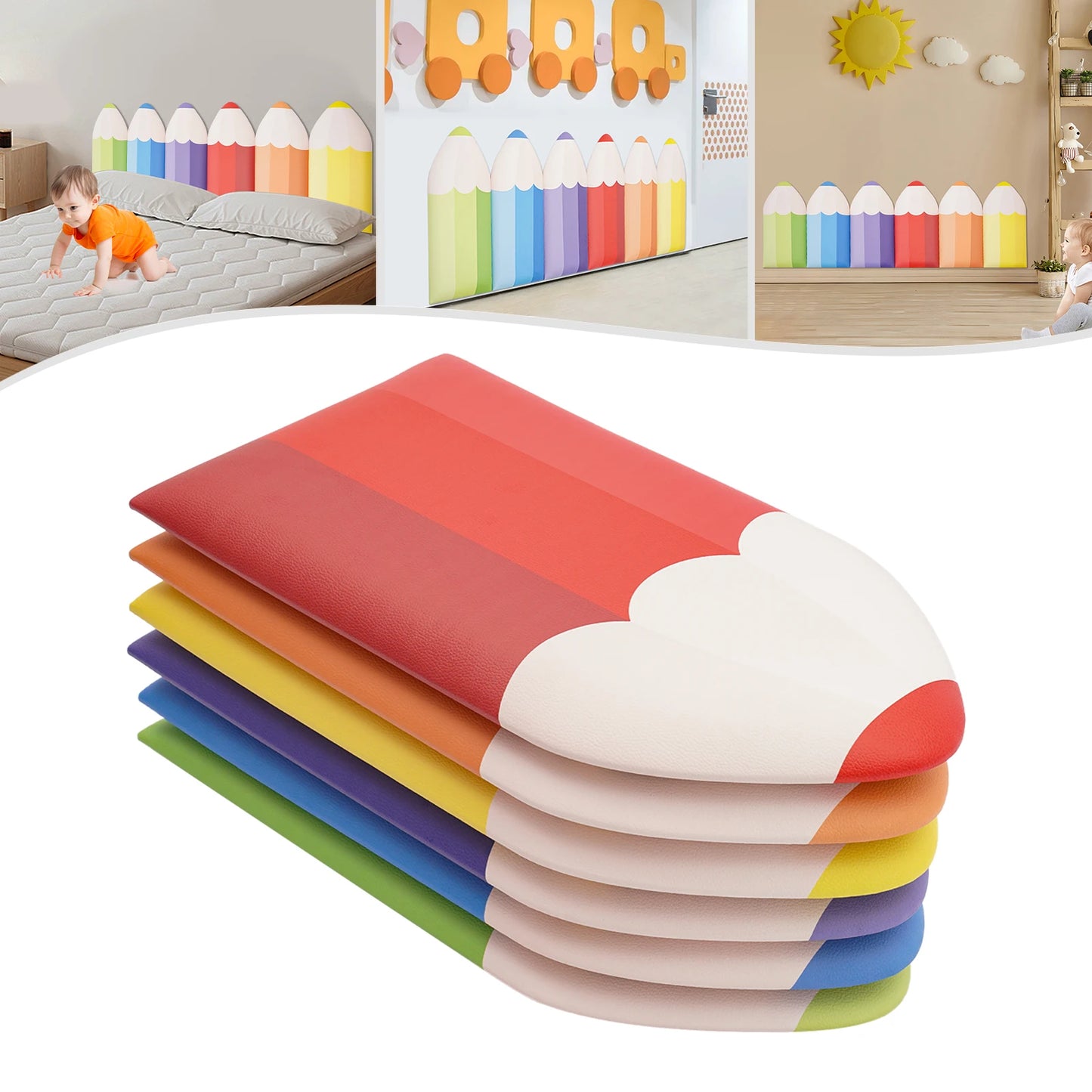 Pencil Wall Stickers Anti Collision Padding For Kids Self-Adhesive