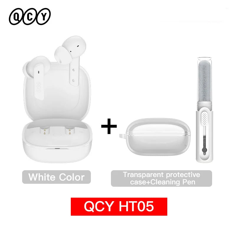QCY HT05 ANC Wireless Earphones 40dB Noise Cancellation Bluetooth 5.2