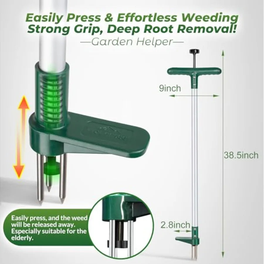 Weed Puller Stand Up Weeder With Long Handle Claw Design