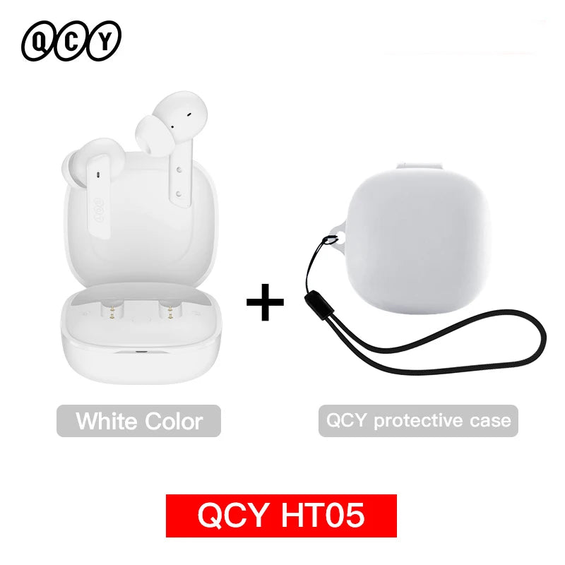 QCY HT05 ANC Wireless Earphones 40dB Noise Cancellation Bluetooth 5.2