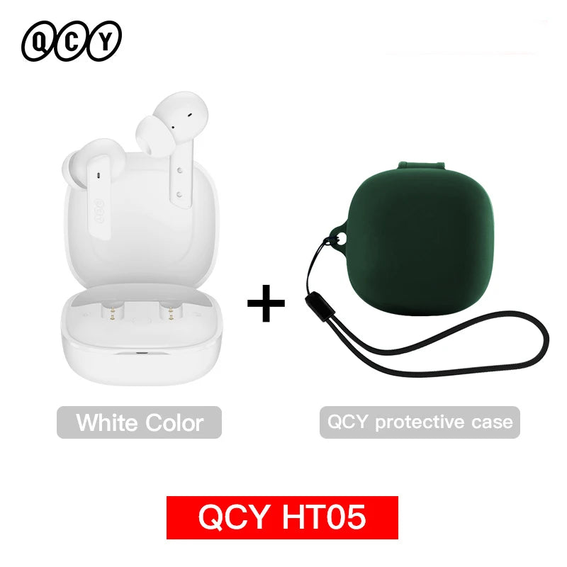 QCY HT05 ANC Wireless Earphones 40dB Noise Cancellation Bluetooth 5.2