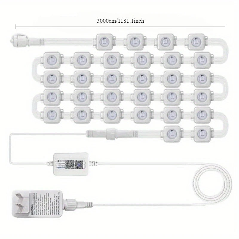 Smart RGBIC Outdoor LED String Lights With 75 Scene Modes