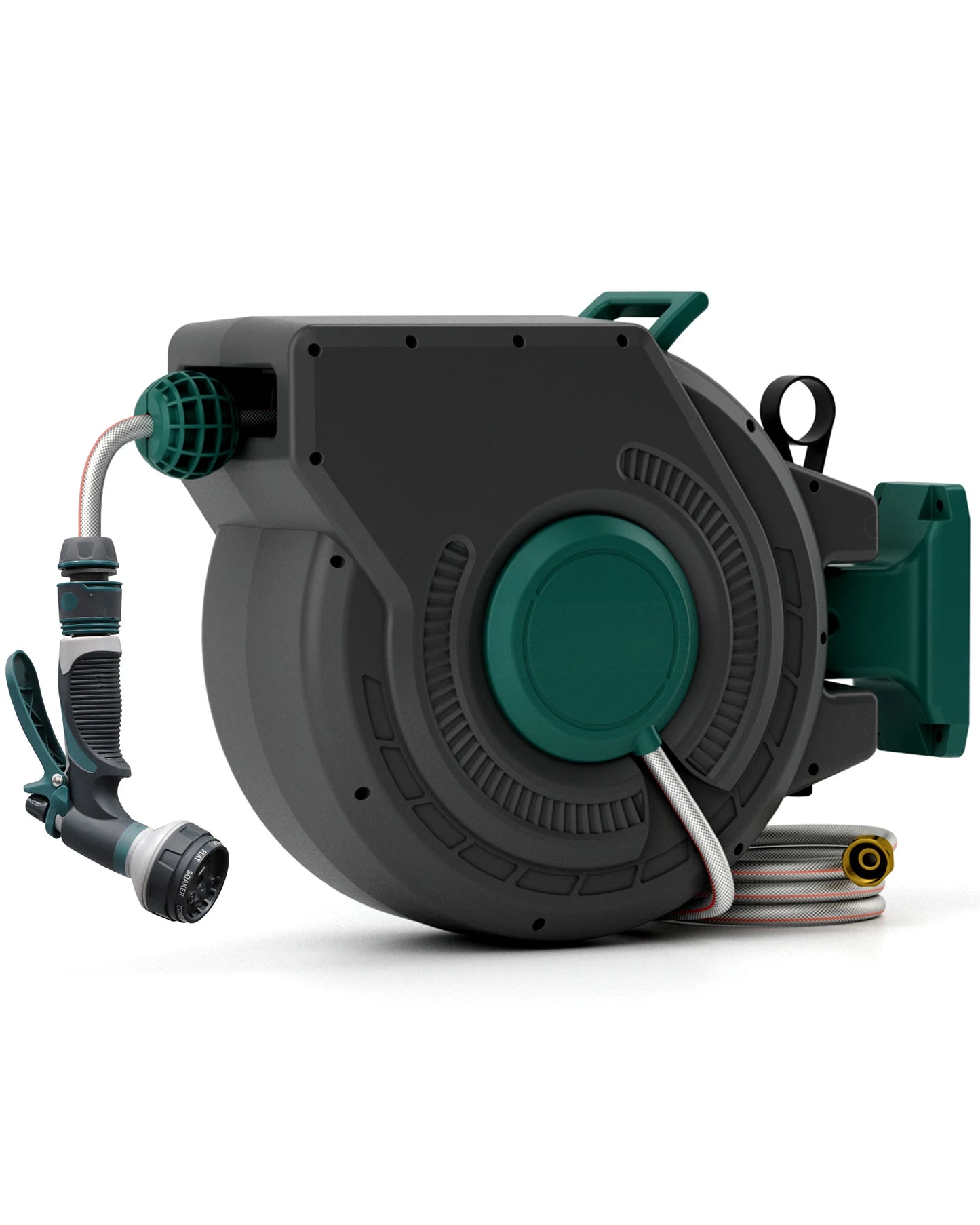 Retractable Garden Hose Reel With Slow Return And Wall Mount