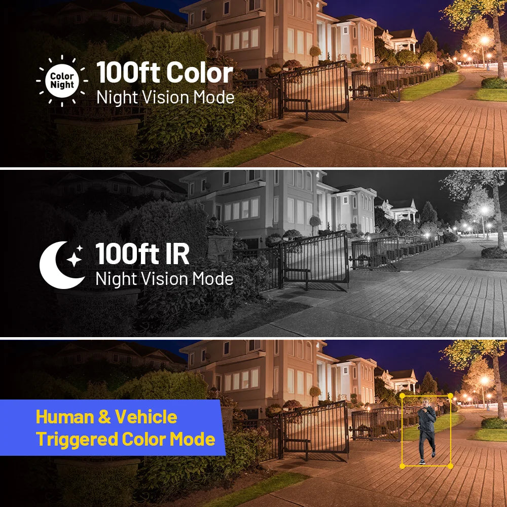 ANNKE 12MP Outdoor Dual-Light PoE Security Camera Night Vision
