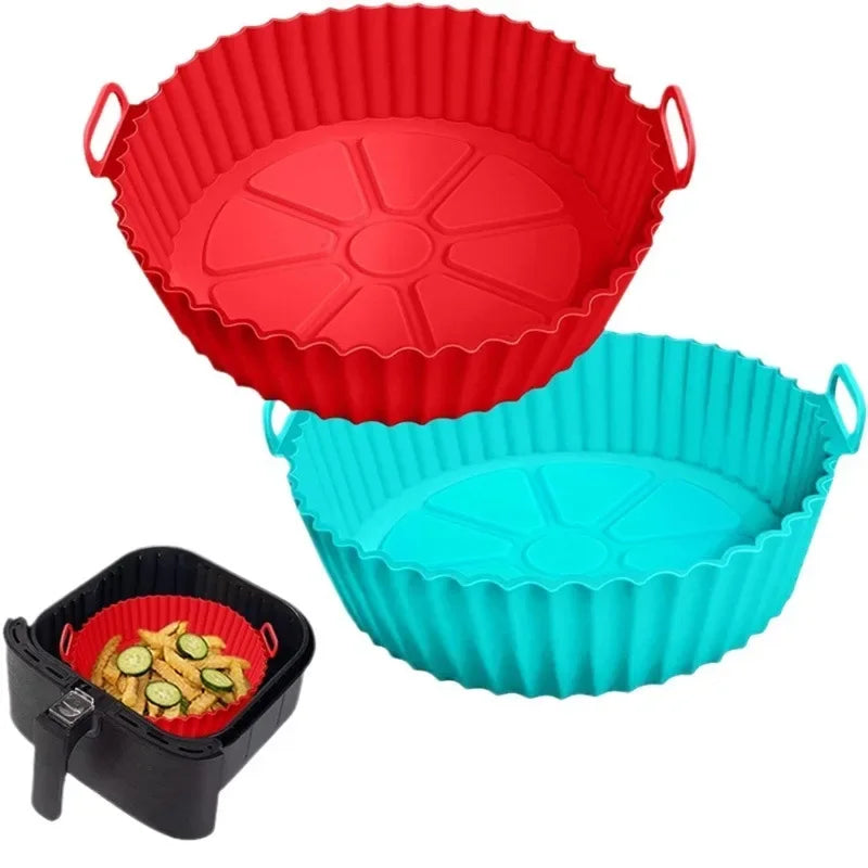 Silicone Baking Pans For Air Fryer Set Nonstick Cake Molds
