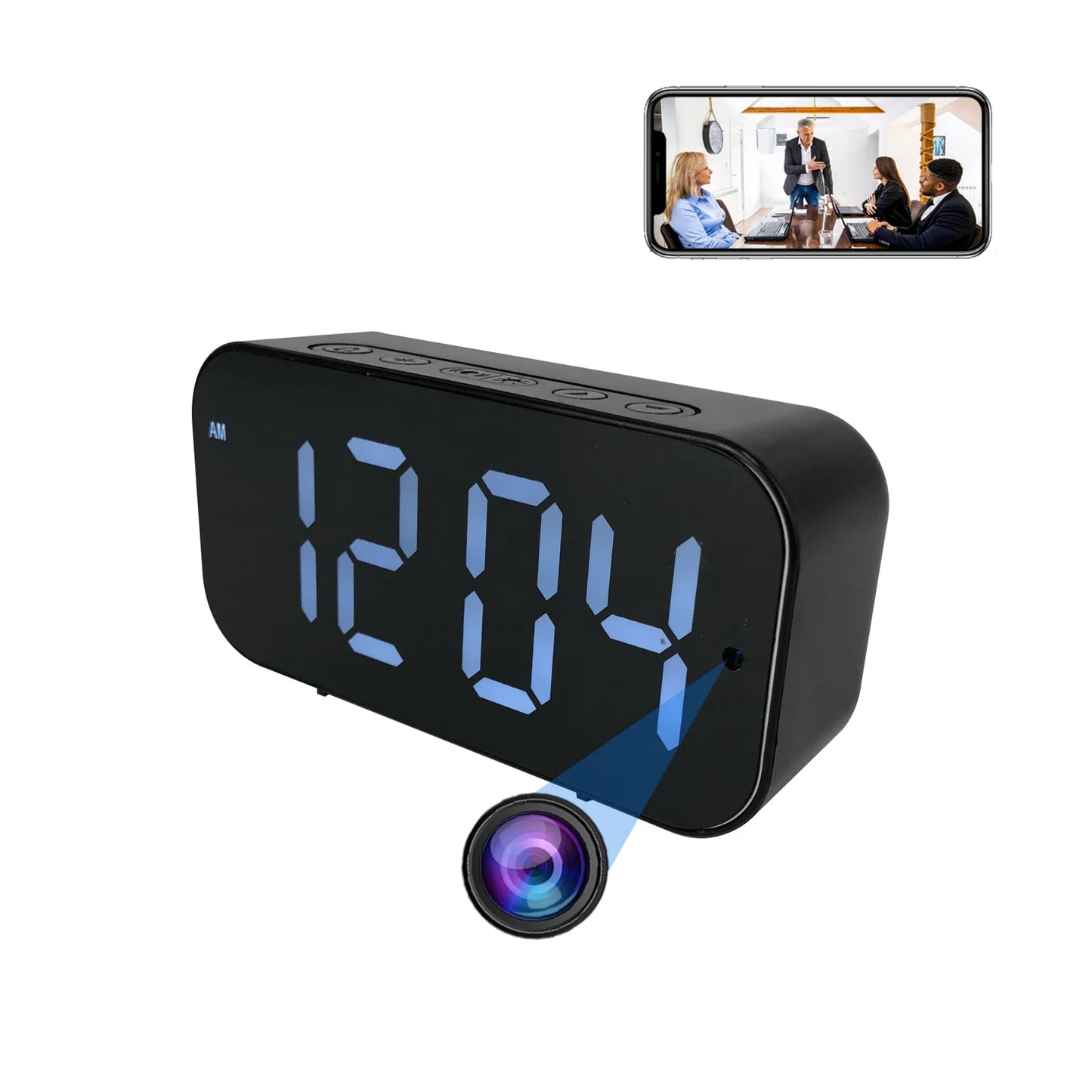 Ouvis WiFi Clock Camera 1080P HD Motion Detection Remote Viewing