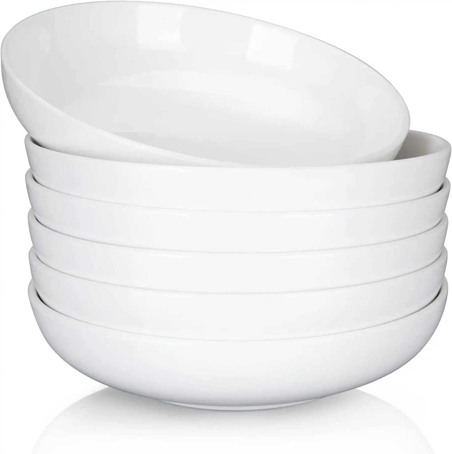 Porcelain Pasta Bowls Set, Ceramic Bowls For Salad And Soup