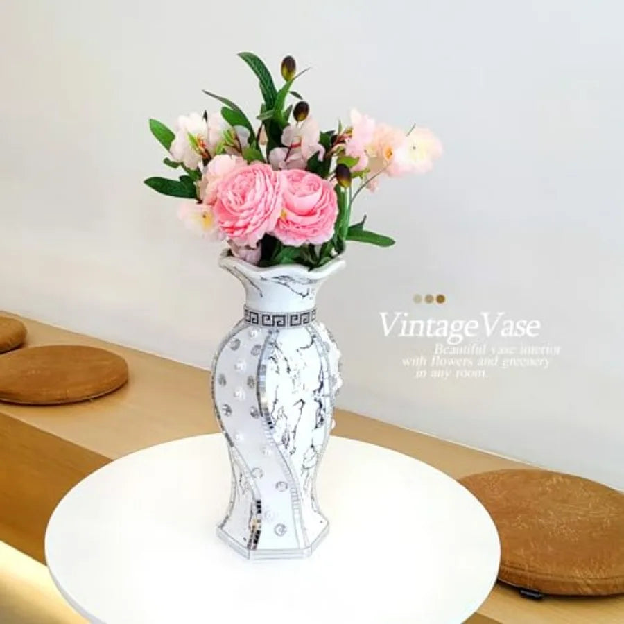 Modern Decorative Rhinestone Vase for Centerpiece Display