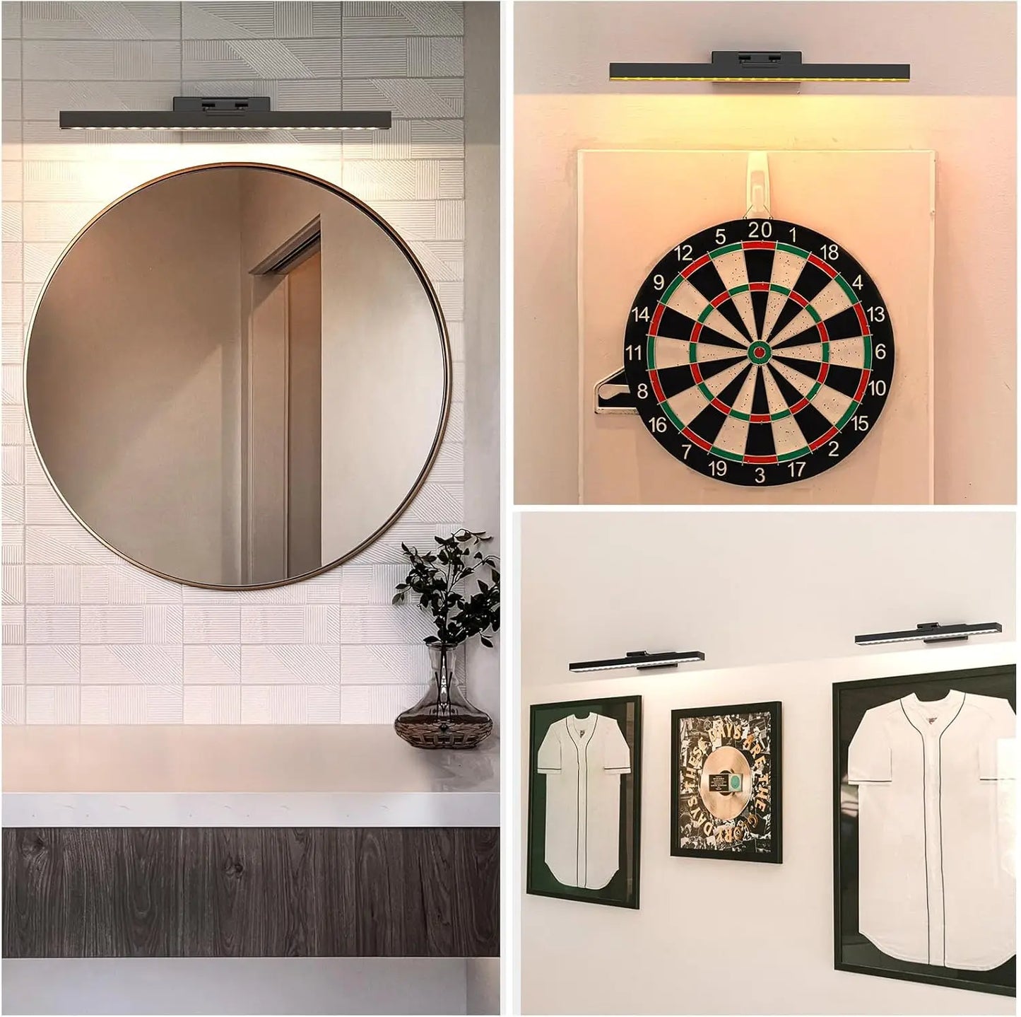 PRTILOUD Wireless Art Light, Dimmable CCT, Battery Powered With Remote