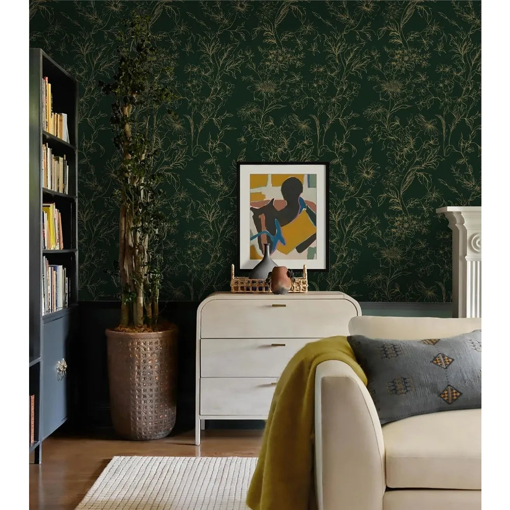 Floral Peel And Stick Wallpaper Self Adhesive Removable Vinyl Roll