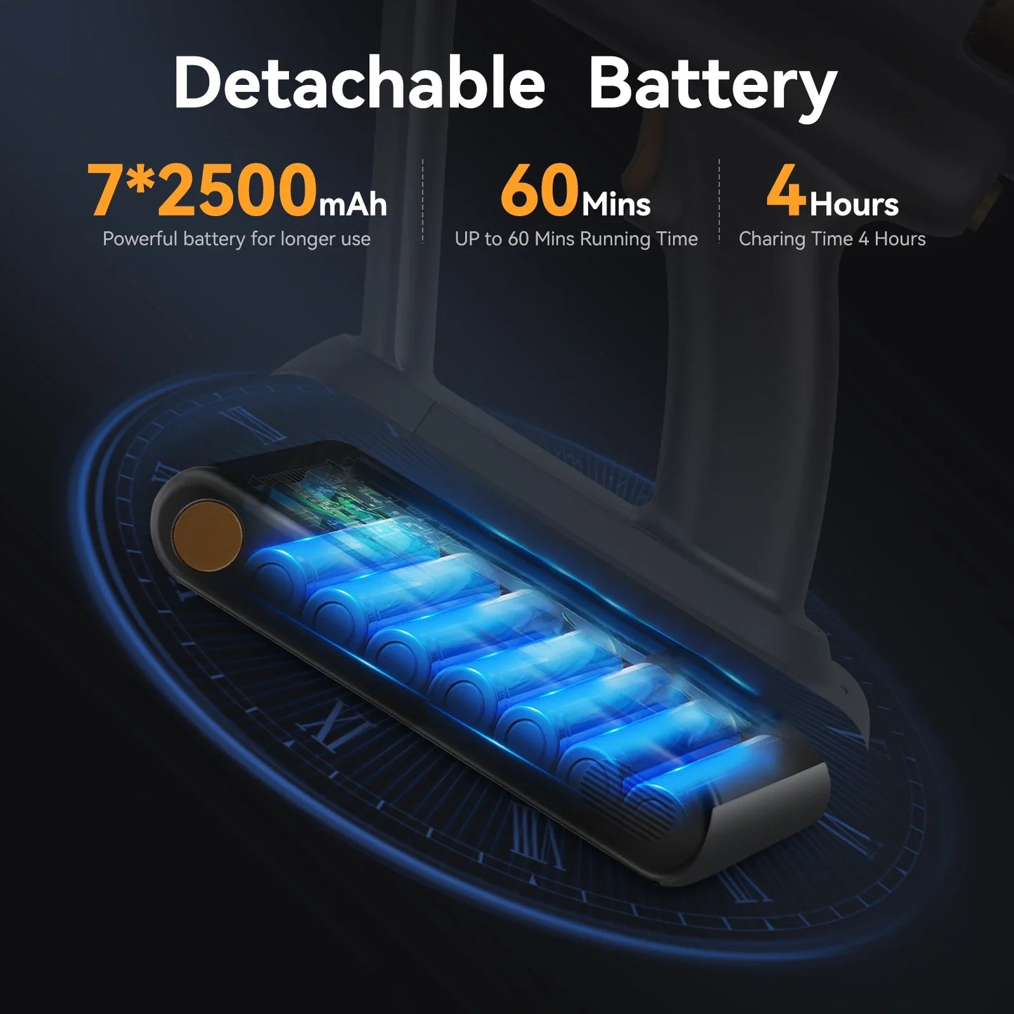 E.LUO Cordless Stick Vacuum Cleaner Two In One Handheld Dust Cleaner