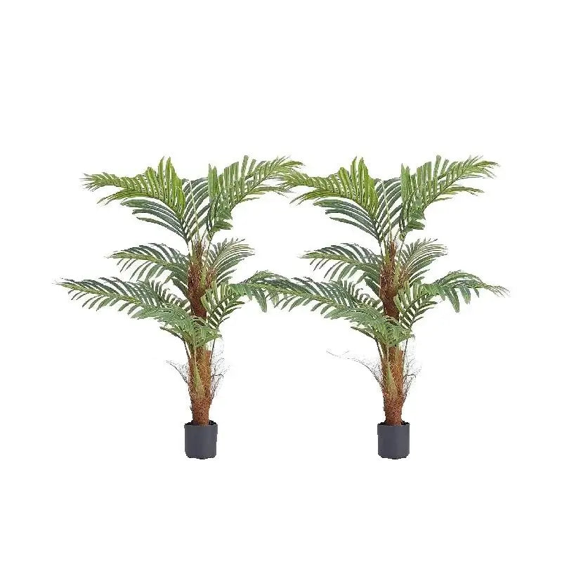 SucceBuy Artificial Palm Tree Faux Plant With Anti Tip Support
