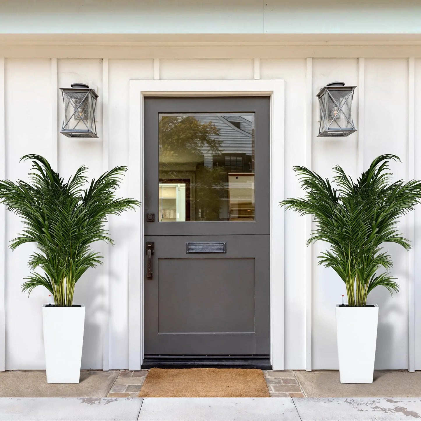 HiMISS Self Watering Planters Set Of 2 For Front Porch