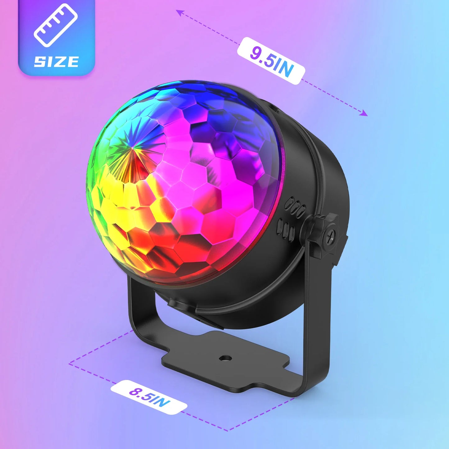 U'King RGB LED Stage Ball Lights With Remote Control