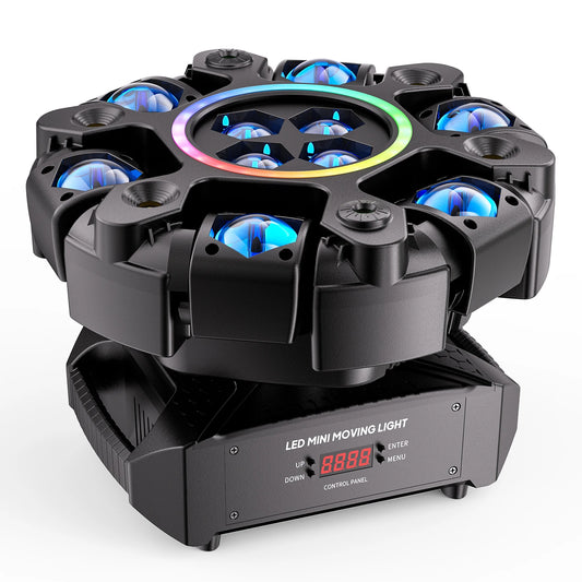 DayFlicker 120W RGBW Moving Head Light DMX512 26CH Strobe