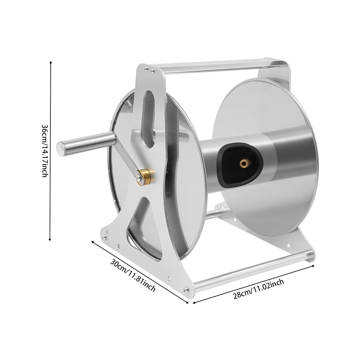 Heavy Duty Water Hose Reel With Garden Hose Storage Rack