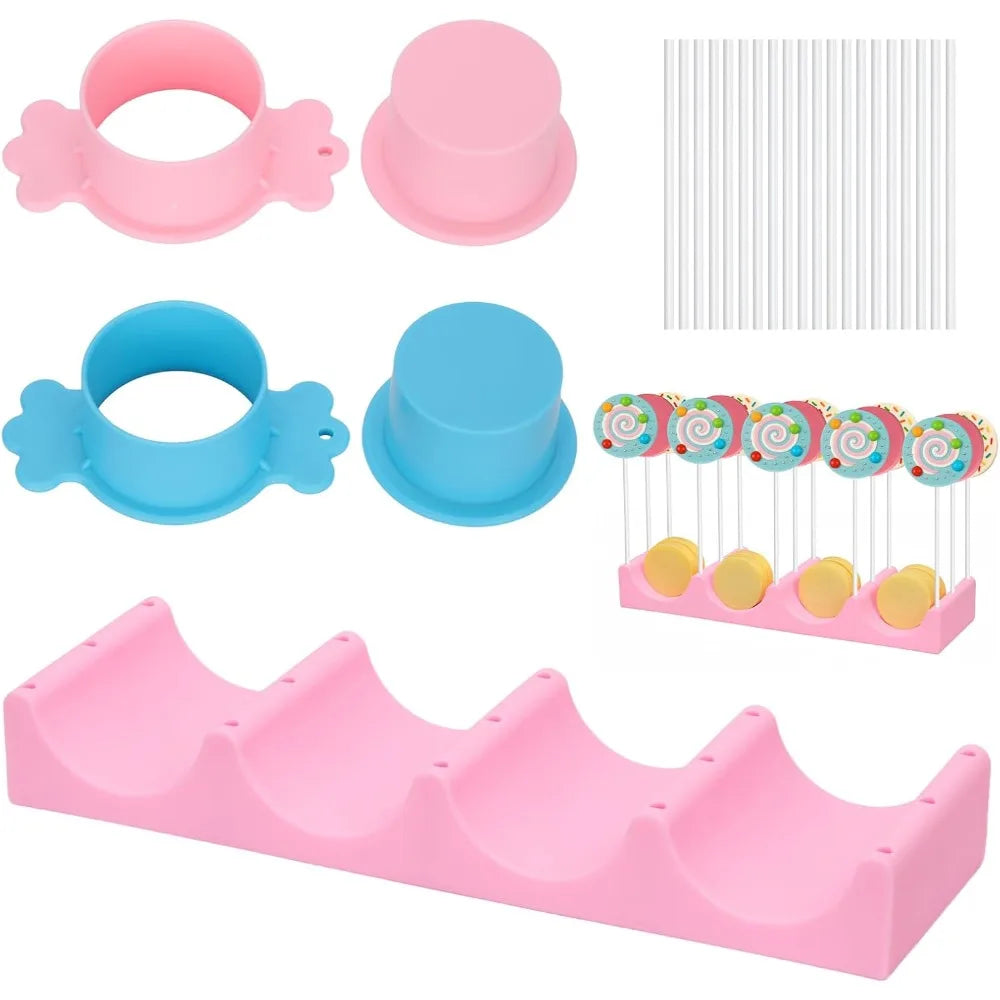 Cake Pop Mold Kit With 15 Hole Drying Stand Silicone