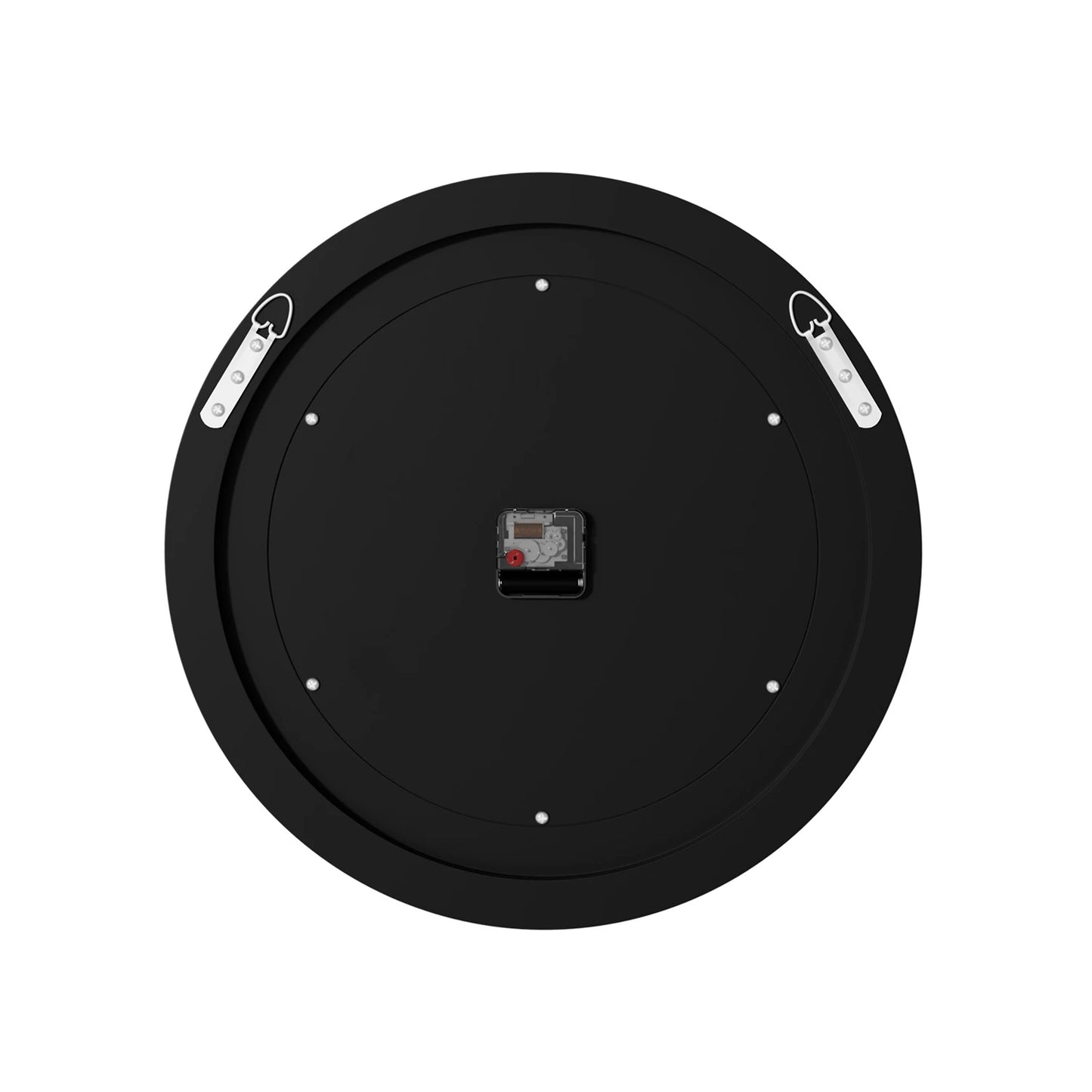 Round Mirror Clock With Crystal Sparkle Accents For Wall Decoration