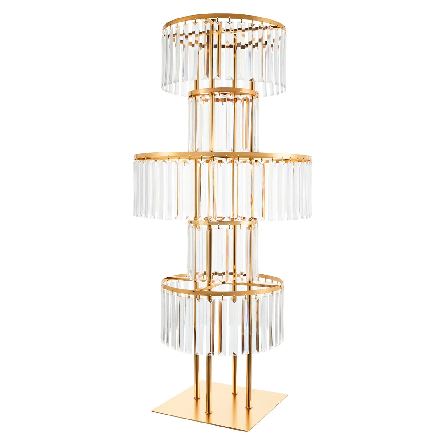 5 Tier Wedding Centerpiece Stand Acrylic Flower Vase Display