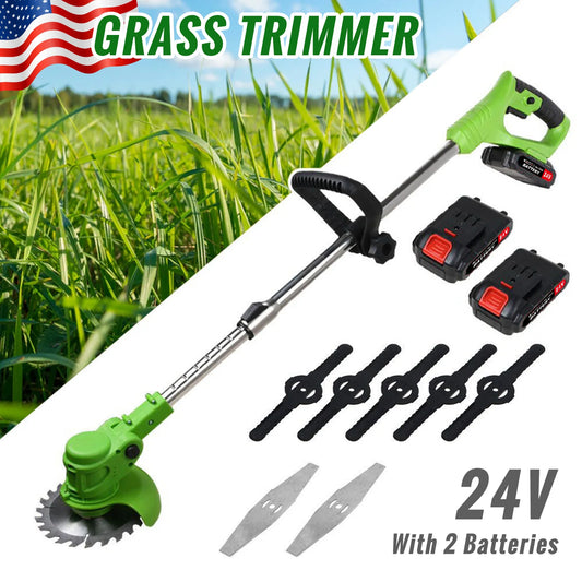 Electric Cordless Weed Trimmer 2 In 1 For Yard Garden