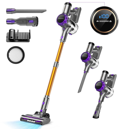 INSE S3P Cordless Vacuum Cleaner 45KPa Powerful 55 Min Runtime