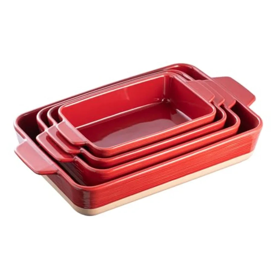 Casserole Dishes For Oven With Handles Rectangular Bakeware Set