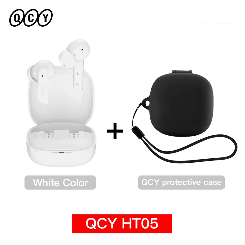 QCY HT05 ANC Wireless Earphones 40dB Noise Cancellation Bluetooth 5.2