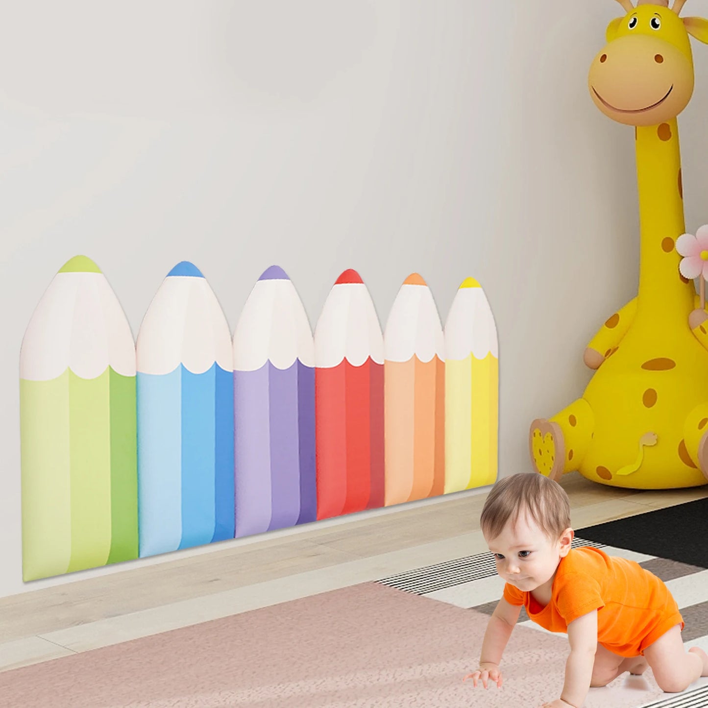 Pencil Wall Stickers Anti Collision Padding For Kids Self-Adhesive