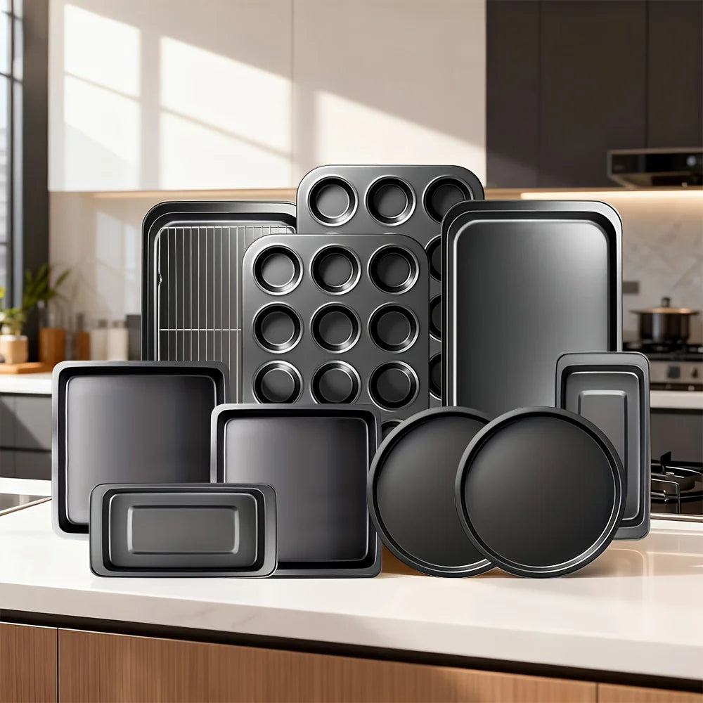 46 Piece Bakeware Set For Oven Dishes Including Pans And Sheets