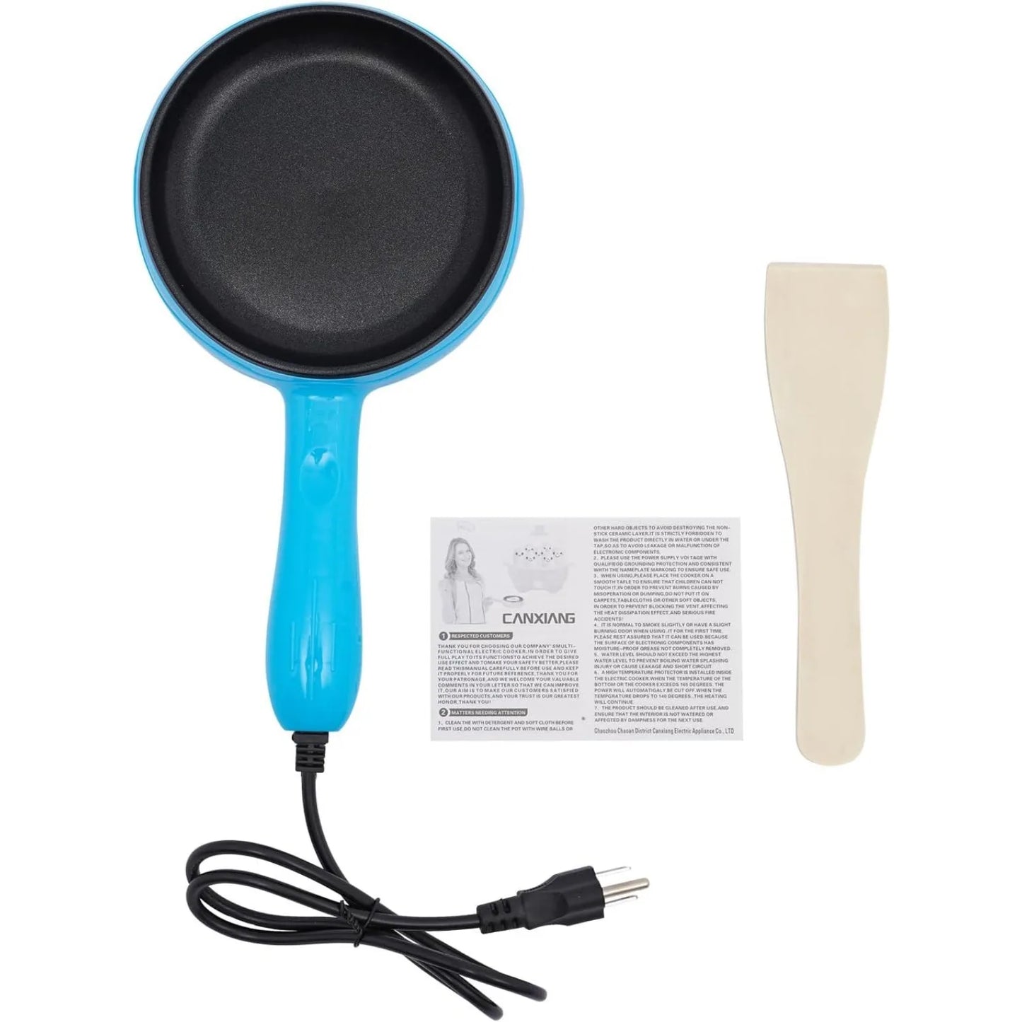 Non-Stick Electric Skillet 450W Mini Frying Pan For Cooking