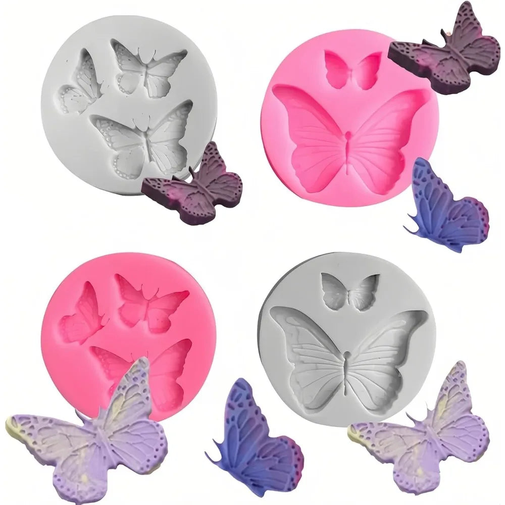Silicone Butterfly Mold Set For Chocolate Fondant Resin