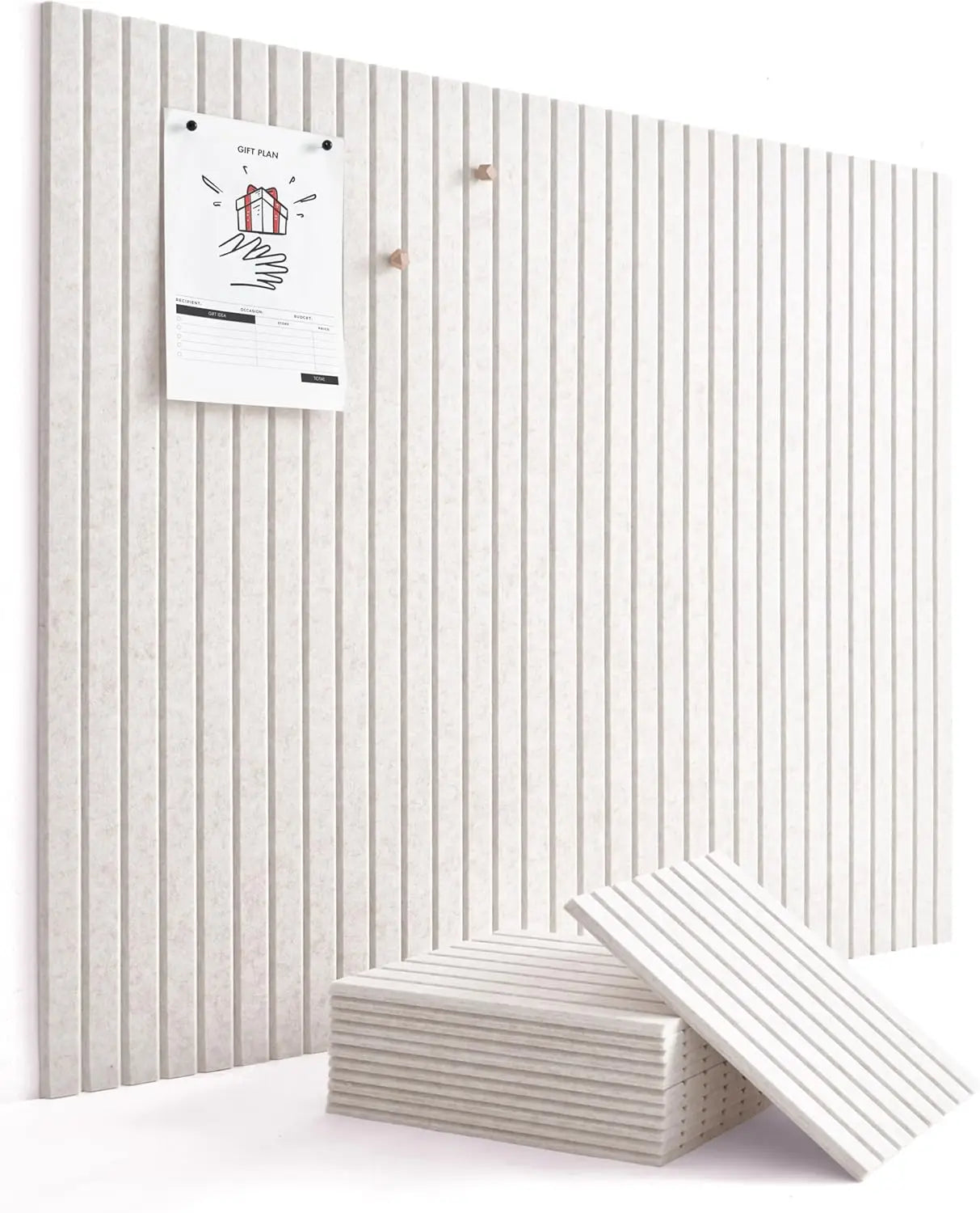 Six To Twelve Pack Felt Wall Tiles For Bulletin Board