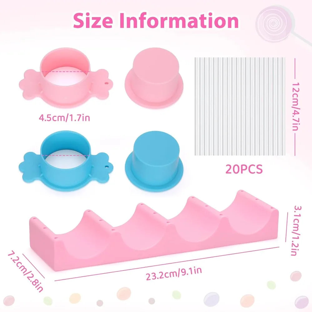 Cake Pop Mold Kit With 15 Hole Drying Stand Silicone