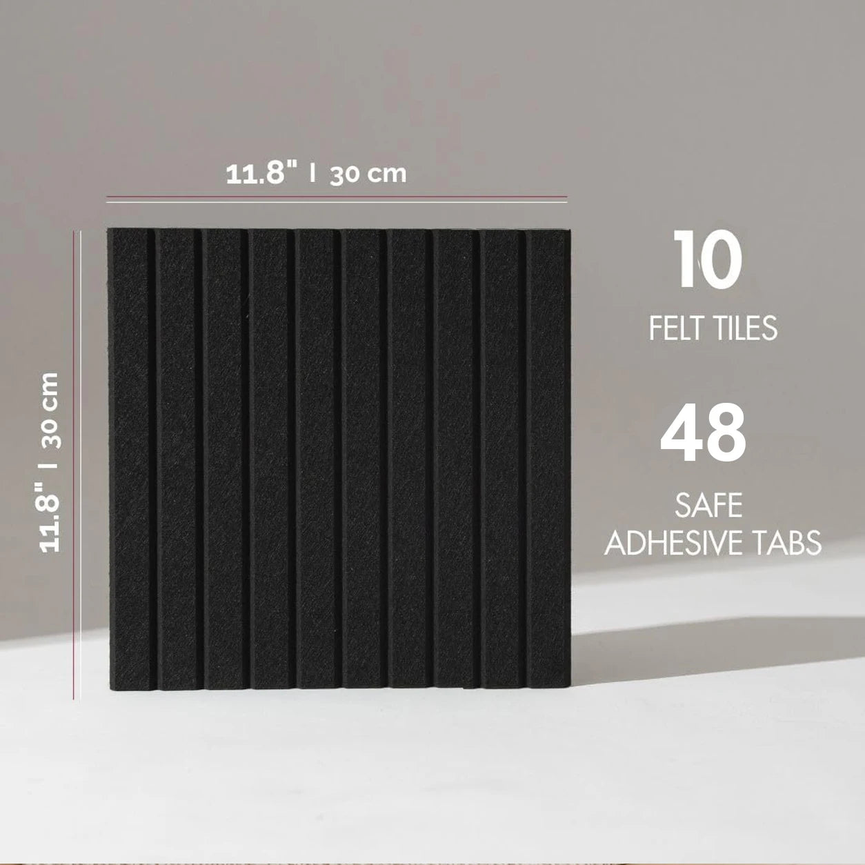 Six To Twelve Pack Felt Wall Tiles For Bulletin Board