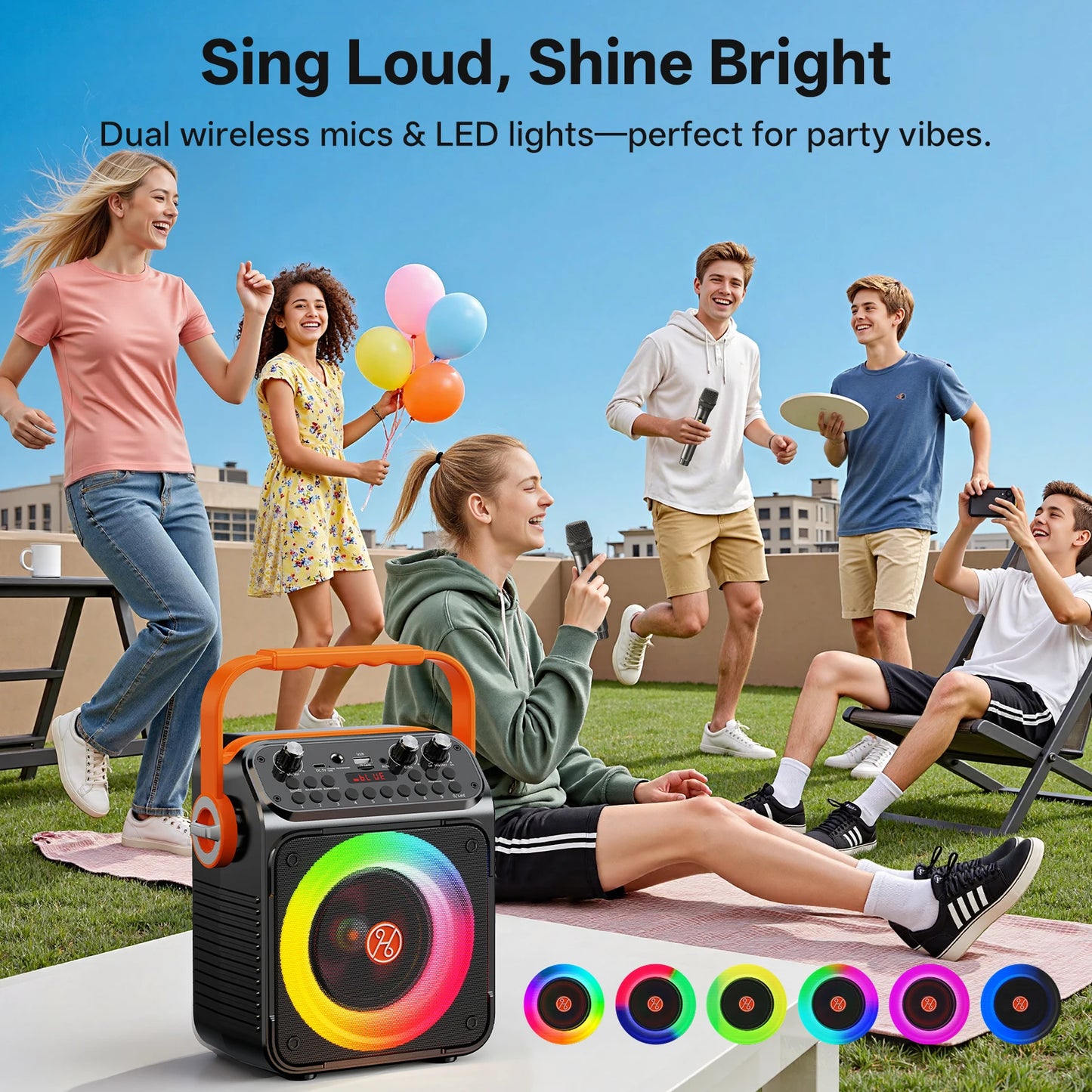 FanFun T35 High Power Karaoke Bluetooth Speaker 360 Degree Stereo