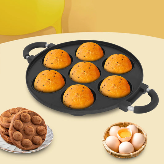 Bymaocar Takoyaki Maker Nonstick Omelette Pan Cake Mold With Handle
