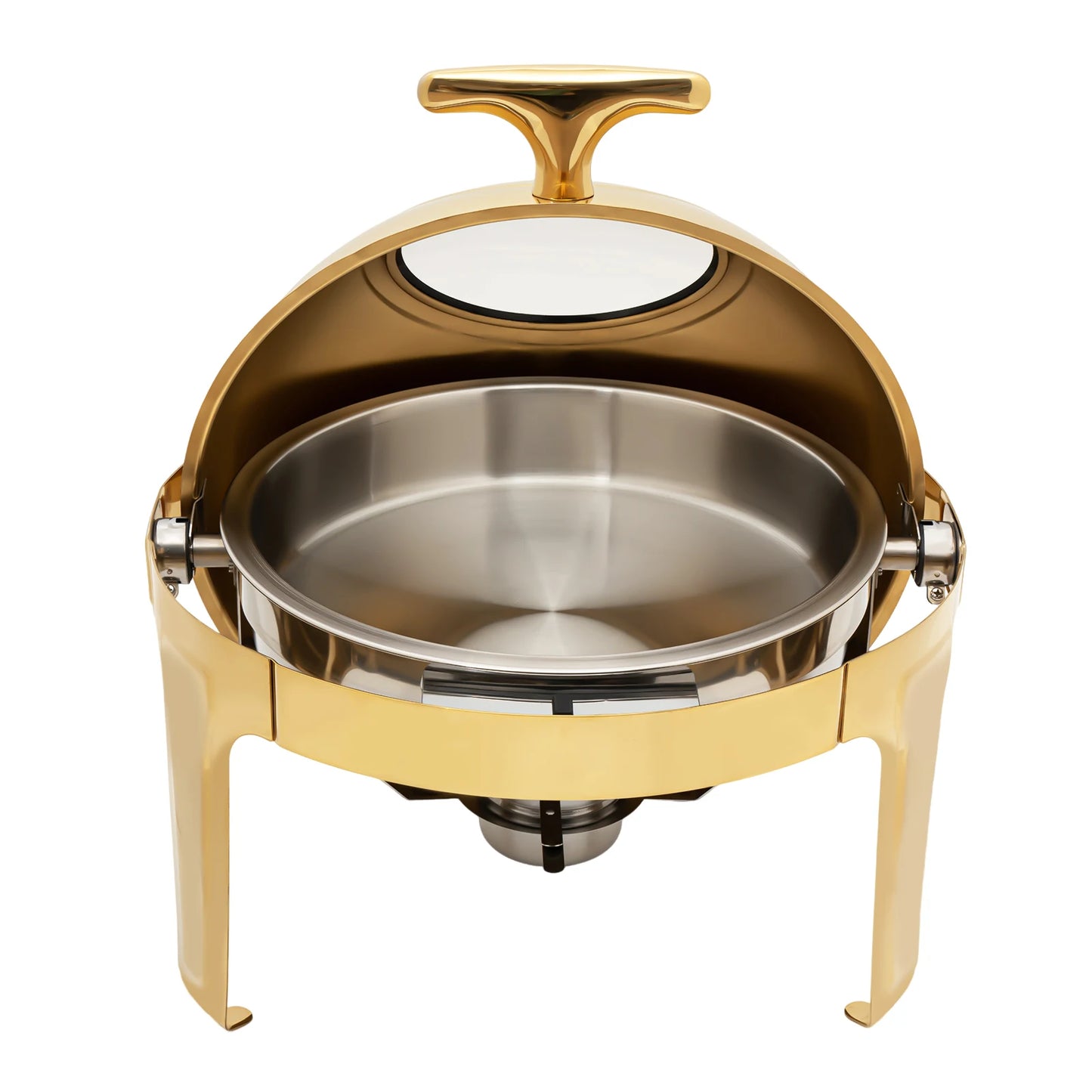 Bymaocar Round Chafing Dish With Clear Lid 90 180 Opening