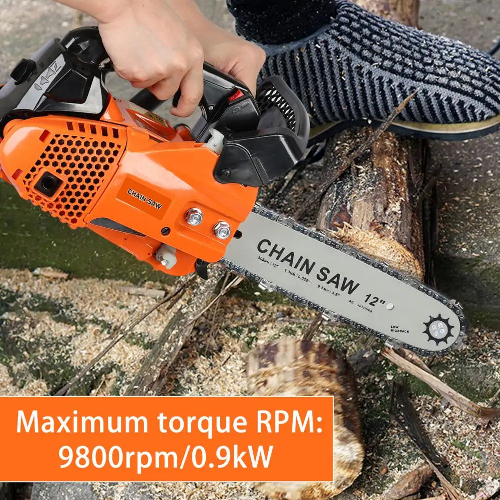 Portable 2-Stroke Gas Chainsaw 25cc Handheld Logging Saw