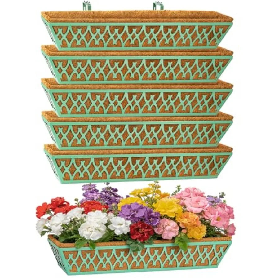 Window Boxes Planters Railing Planter With Adjustable Brackets