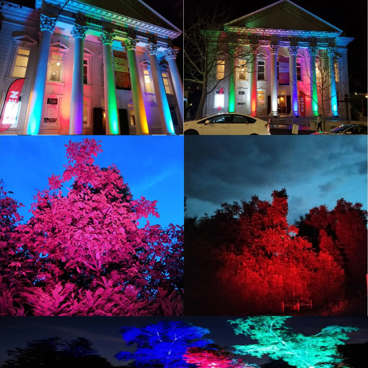 HYULIGHTS IP65 Waterproof 18x18W RGBWA UV Par Stage Light