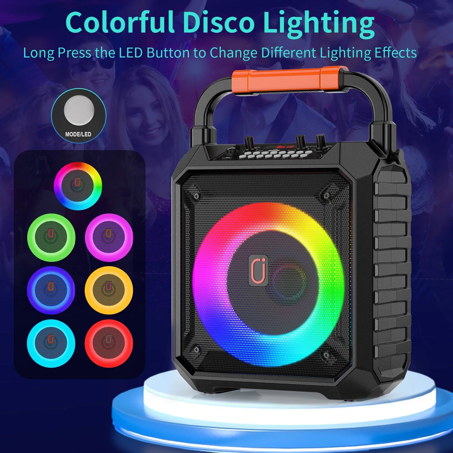 FanFun T17T Wireless Bluetooth Karaoke Speaker System With 2 Microphones