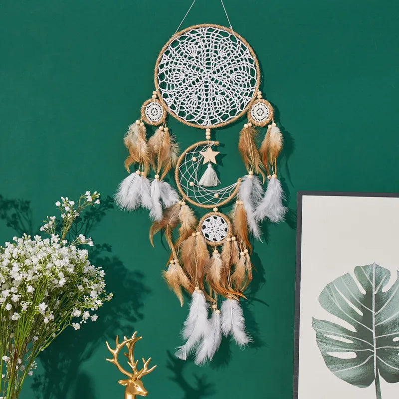 Moon Dream Catcher Bohemian Wall Decoration Dream Chaser Bedside