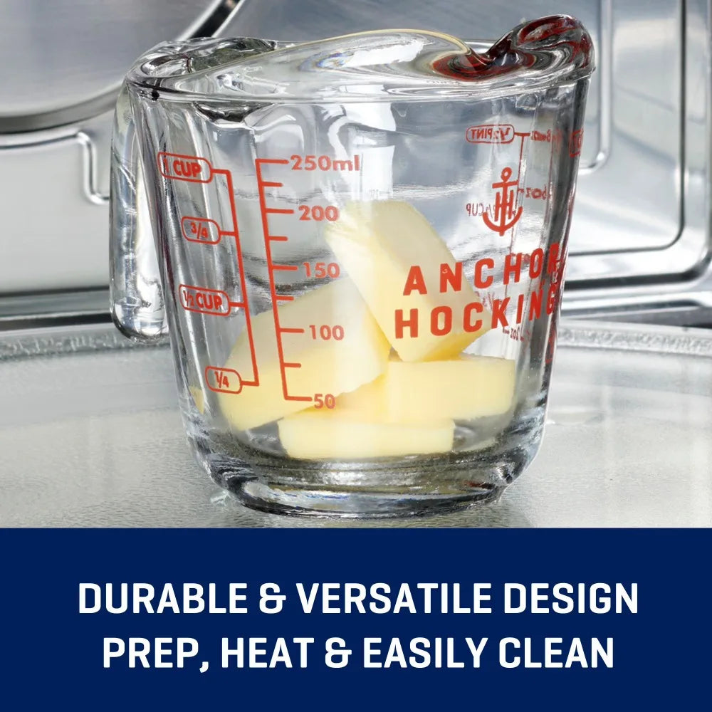 Glass Measuring Cup With Spout And Handle For Liquids
