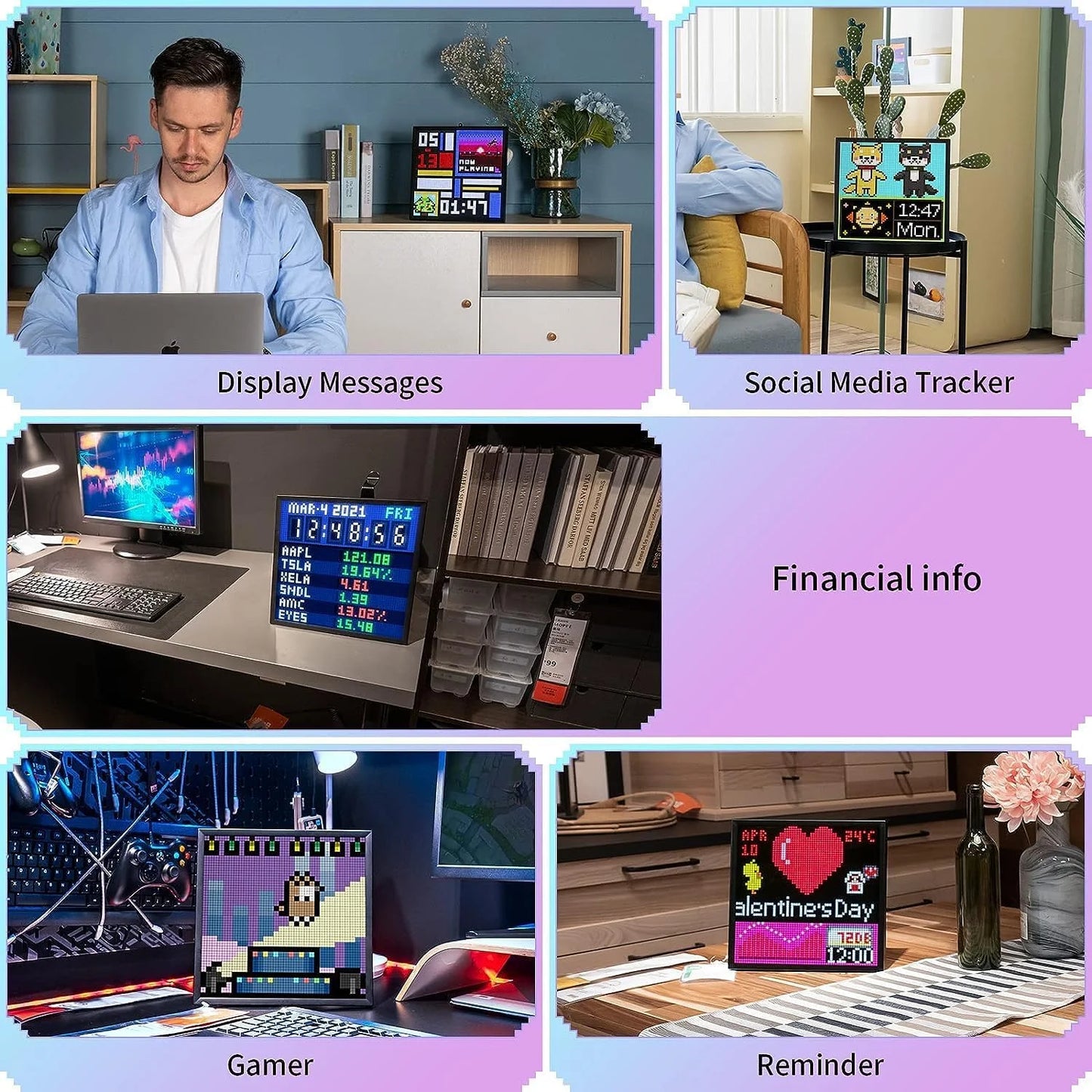 Divoom Pixoo Pixel Art Display With WiFi Cloud App Control