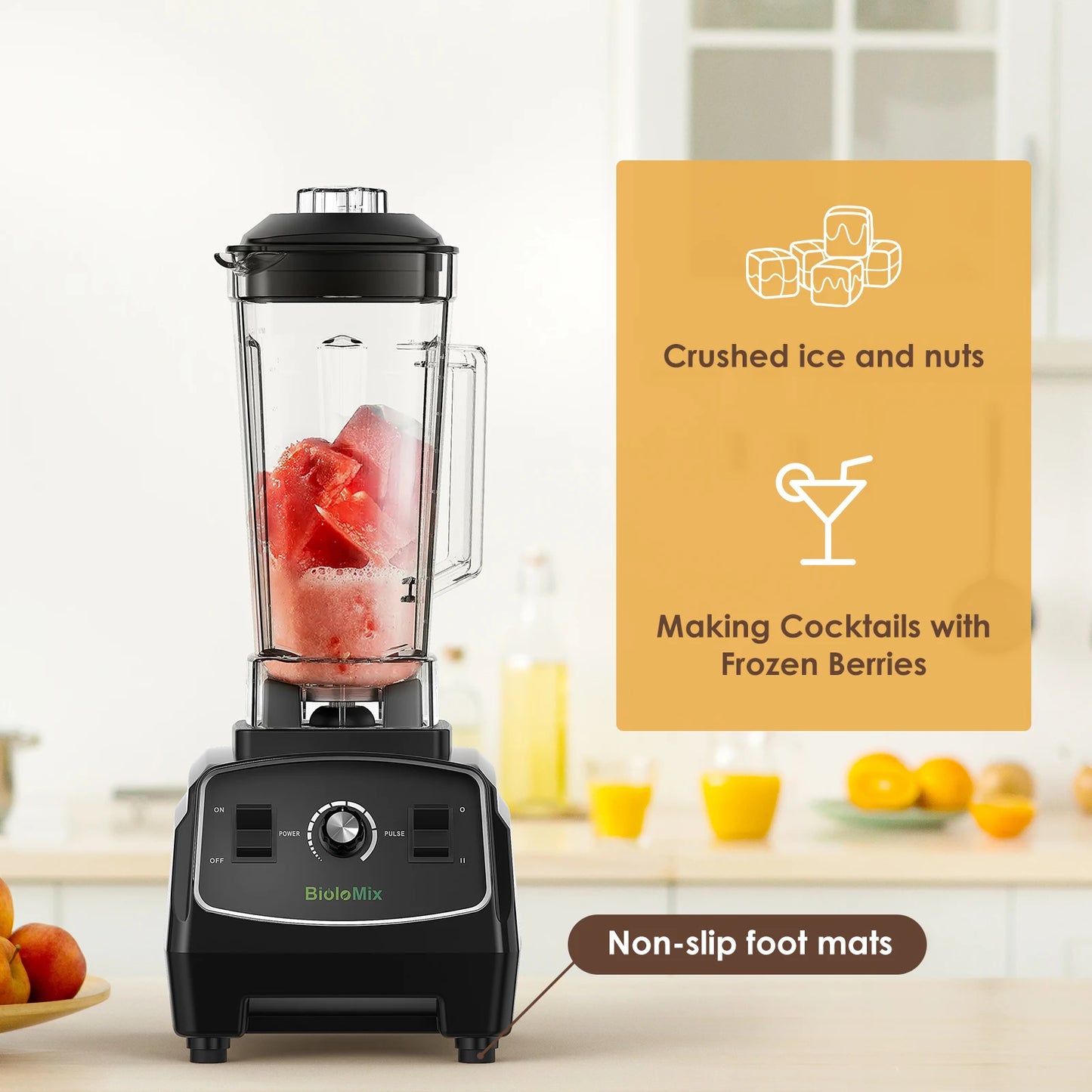 Biolomix Heavy Duty Commercial Blender Mixer Juicer For Smoothies
